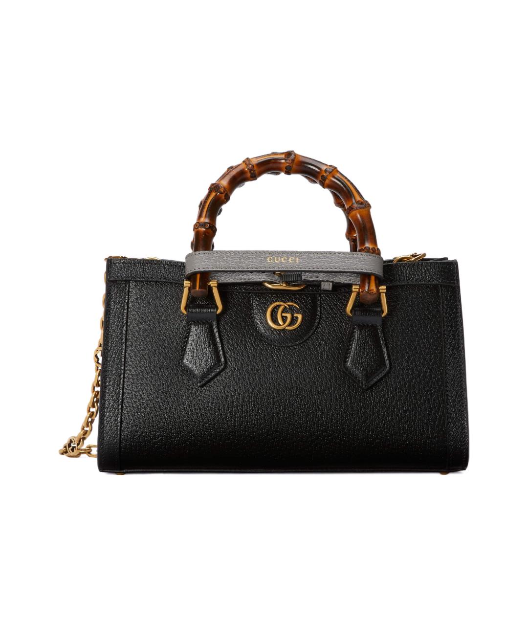 GUCCI Черная кожаная сумка через плечо, фото 1