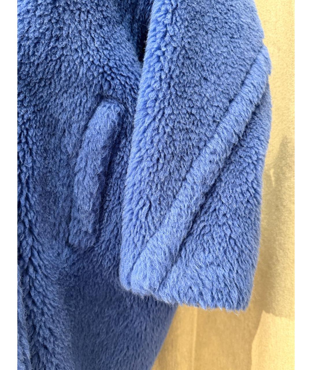 MAX MARA Синяя шерстяная шуба, фото 6