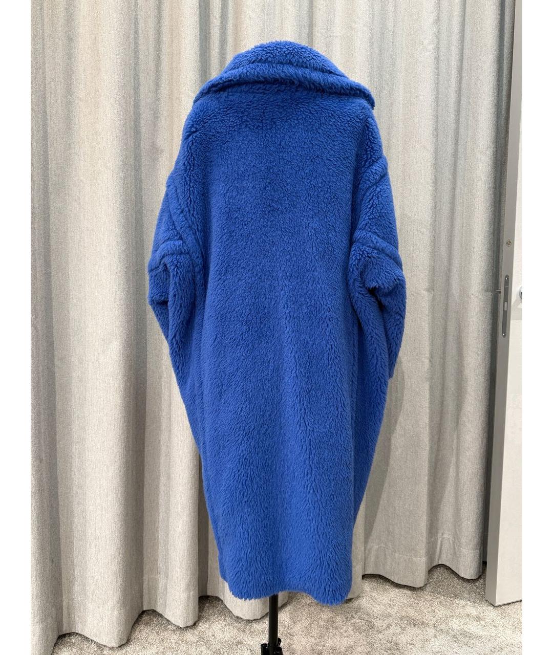 MAX MARA Синяя шерстяная шуба, фото 2