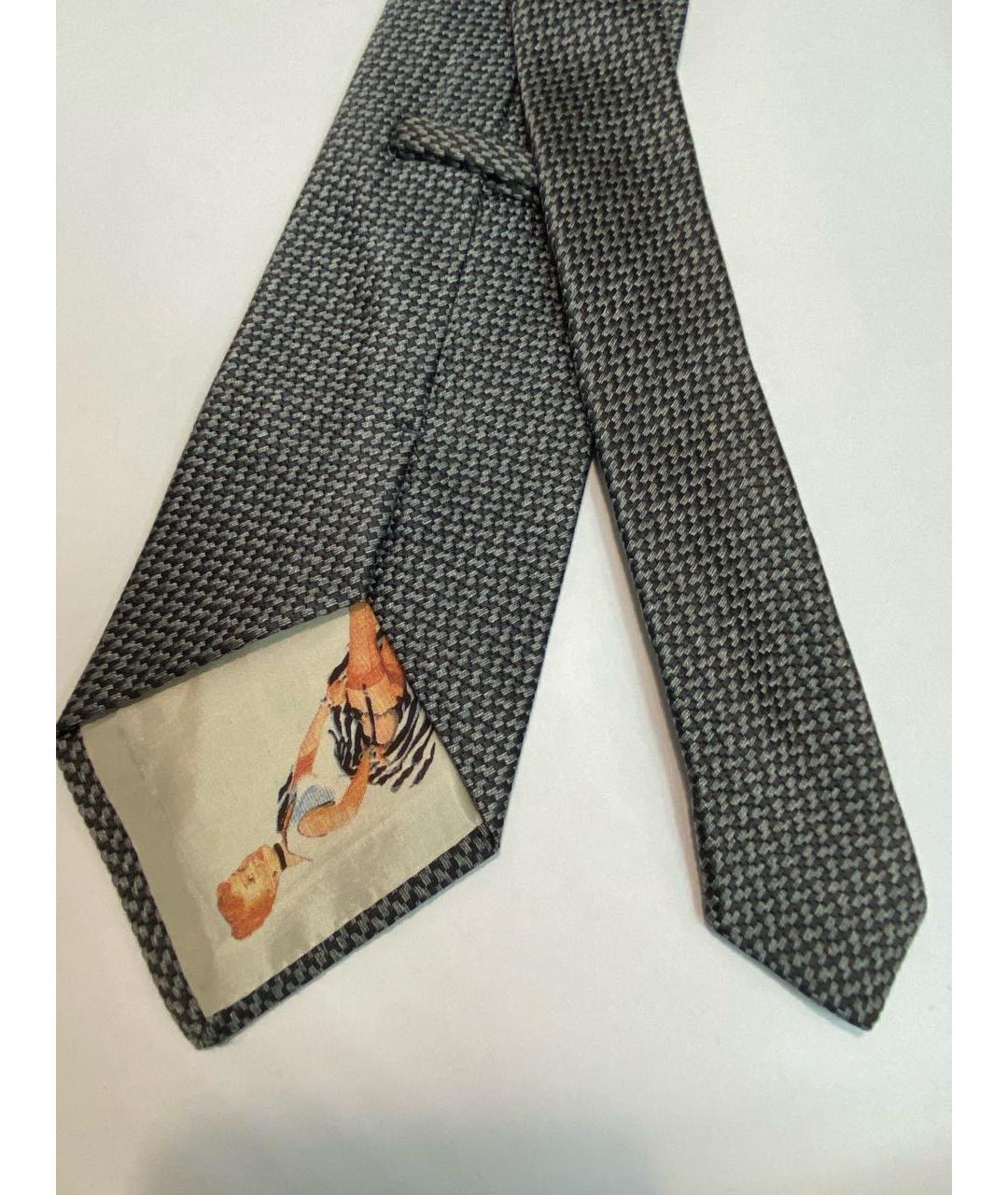 DOLCE&GABBANA Черный тканевый галстук, фото 3