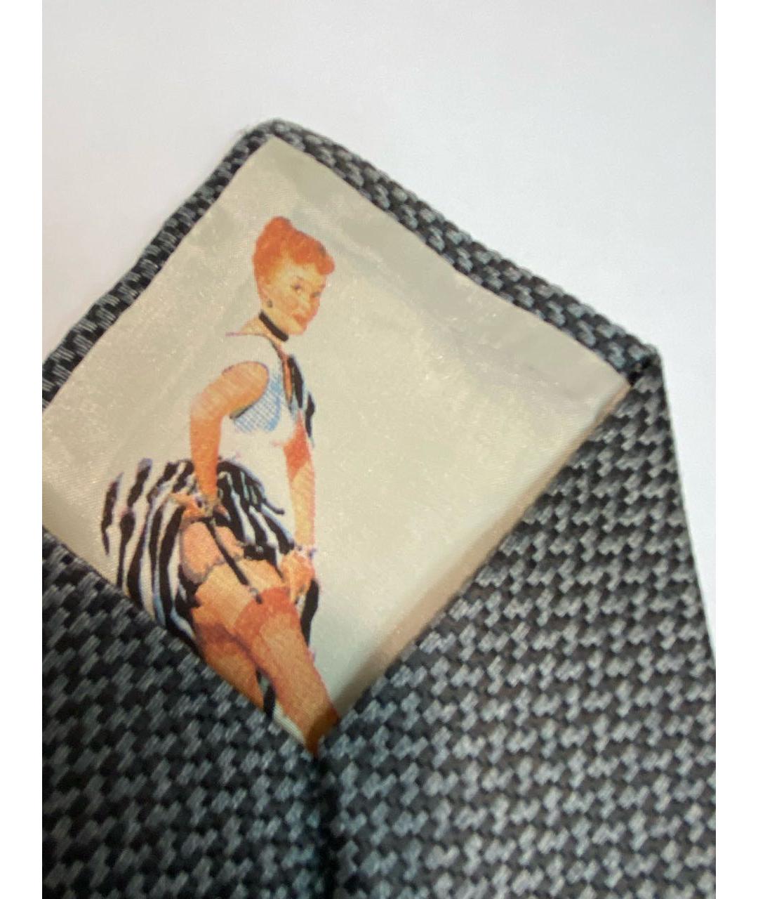 DOLCE&GABBANA Черный тканевый галстук, фото 5