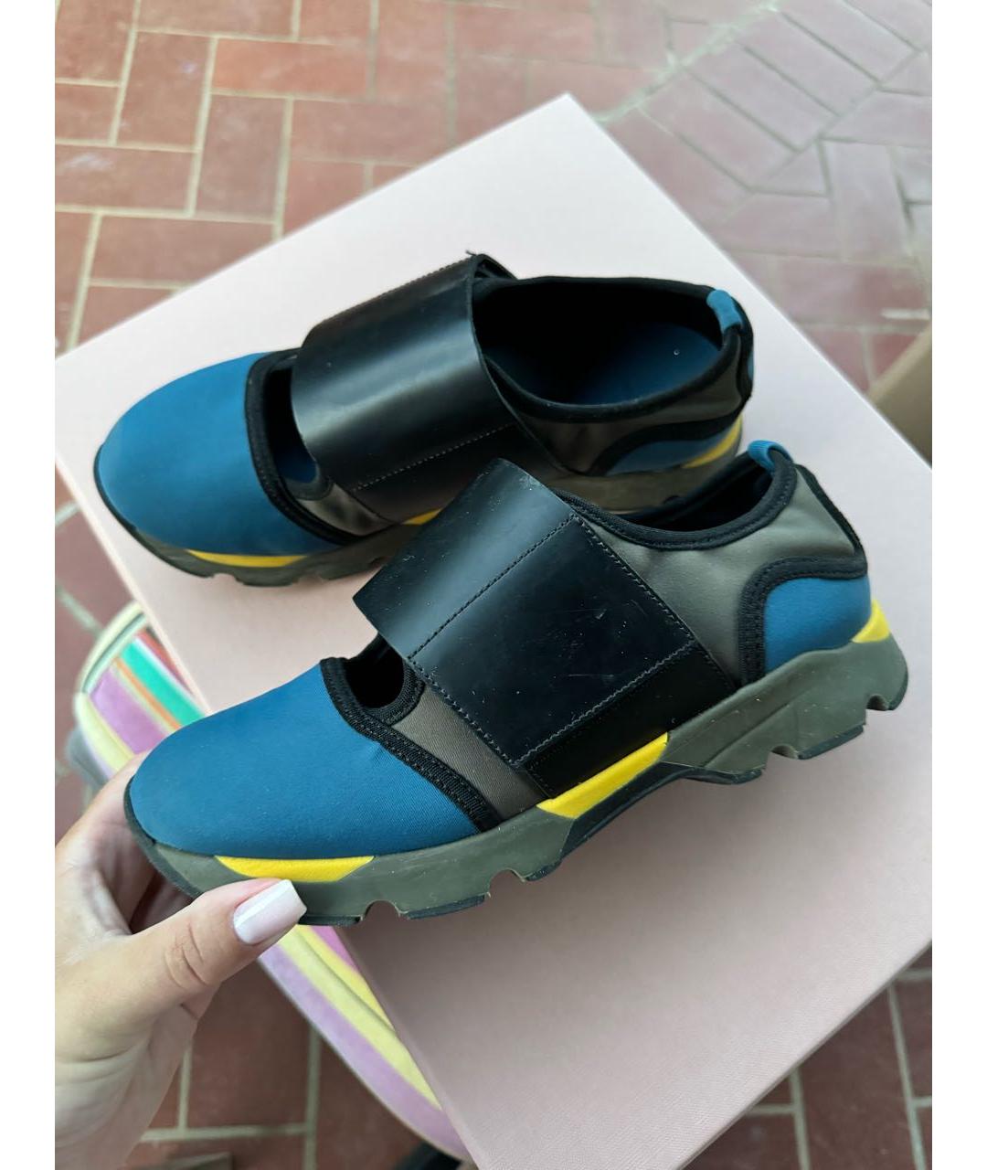 MARNI Мульти неопреновые кроссовки, фото 2