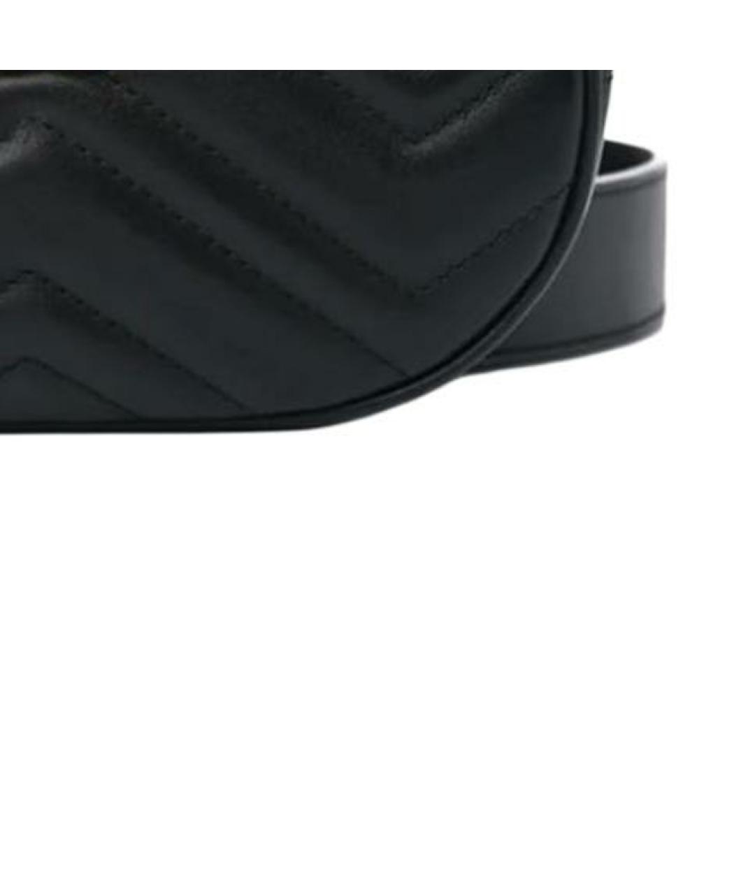 GUCCI Черная кожаная поясная сумка, фото 3