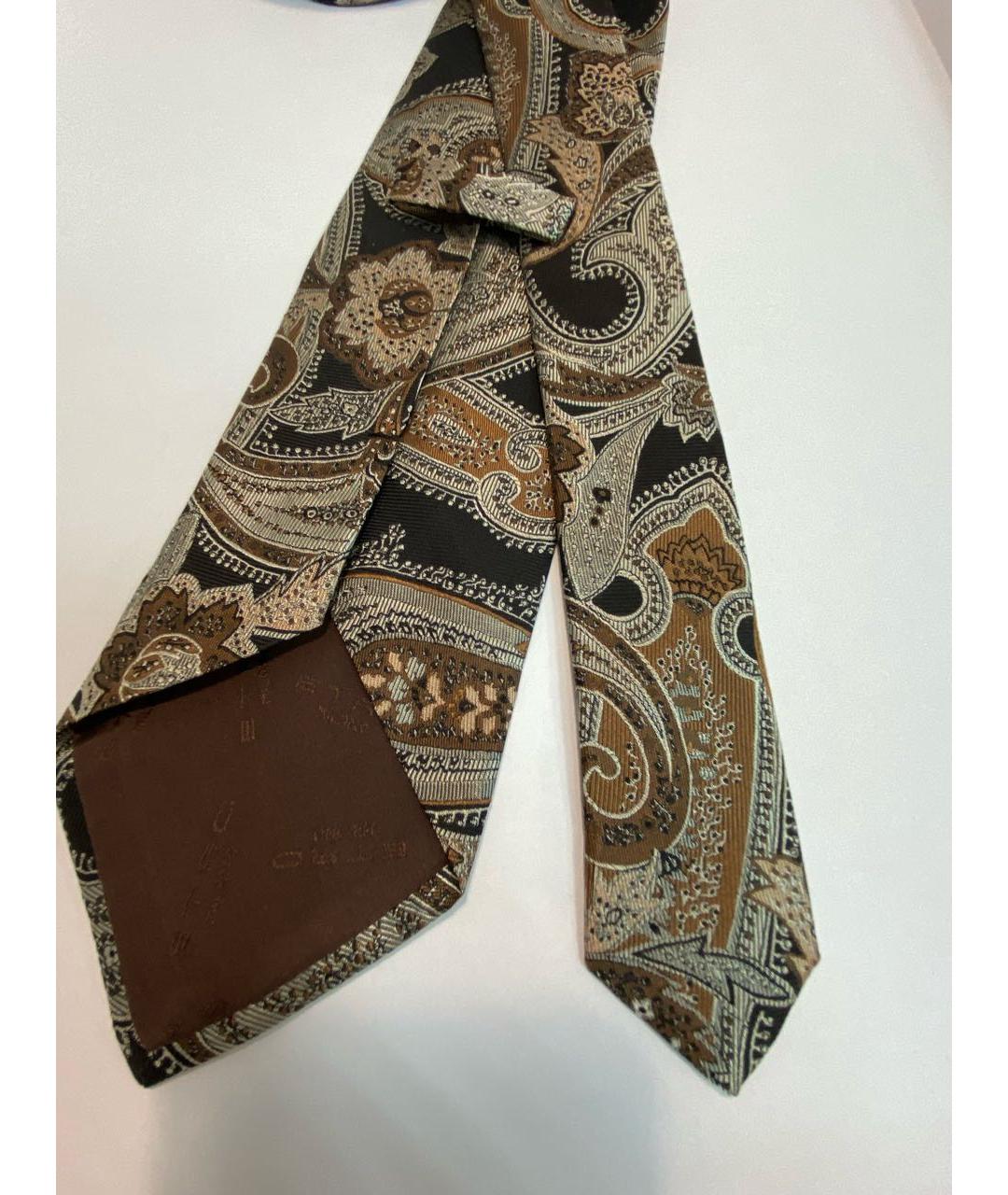 ETRO Коричневый галстук, фото 3