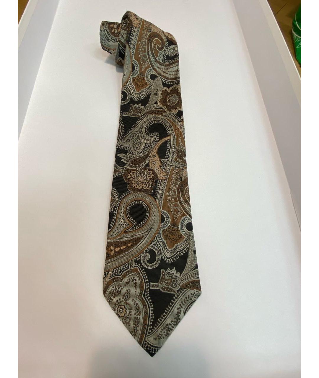 ETRO Коричневый галстук, фото 6