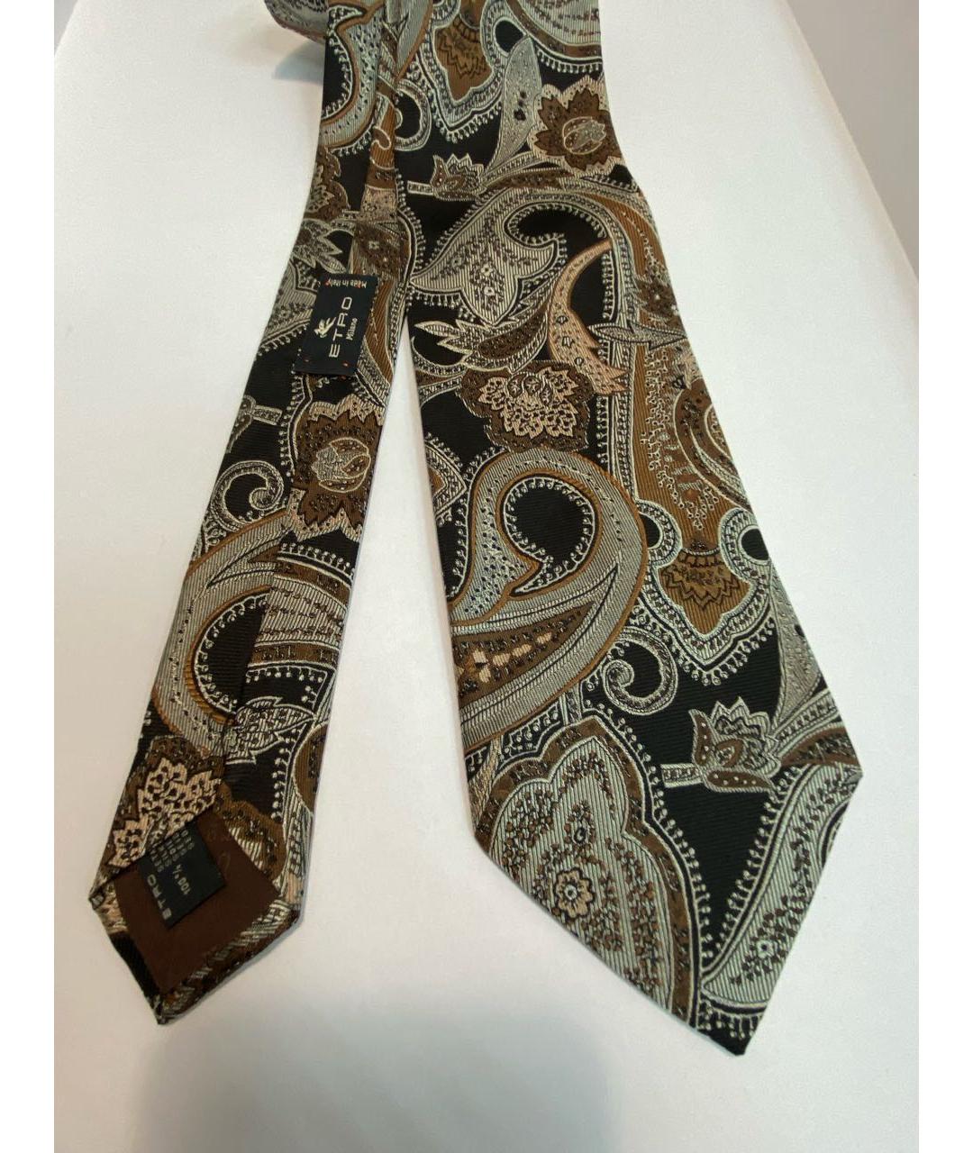 ETRO Коричневый галстук, фото 2