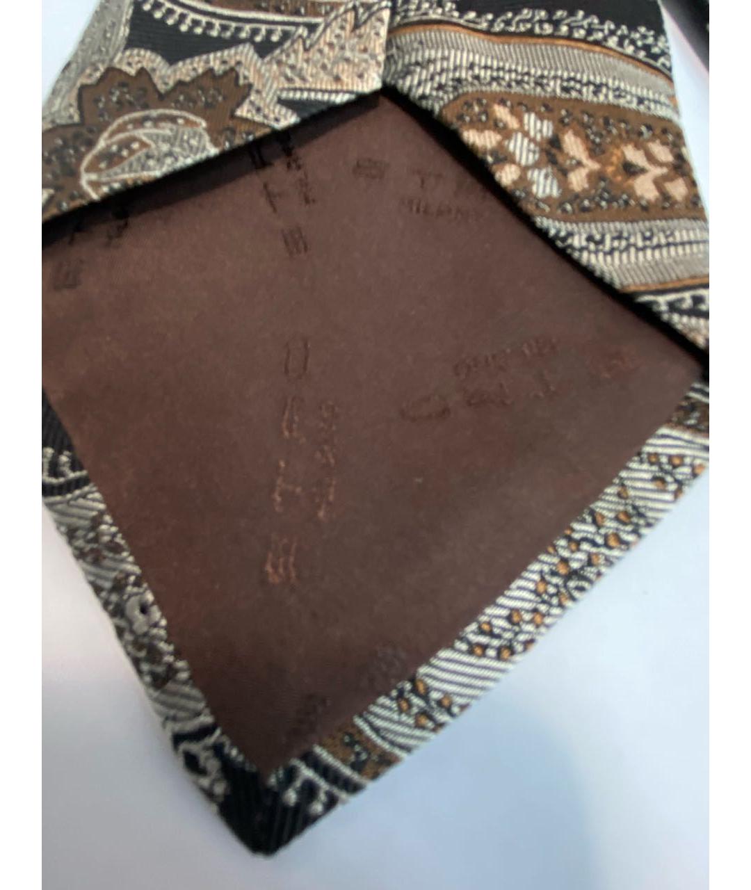 ETRO Коричневый галстук, фото 5