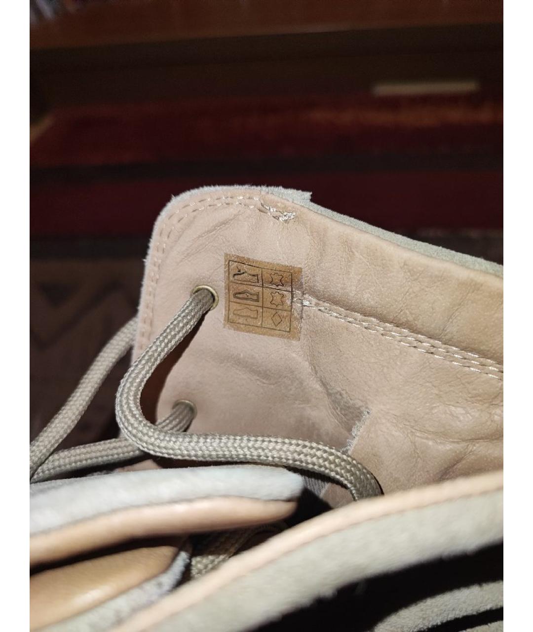 YEEZY Бежевые замшевые высокие ботинки, фото 6