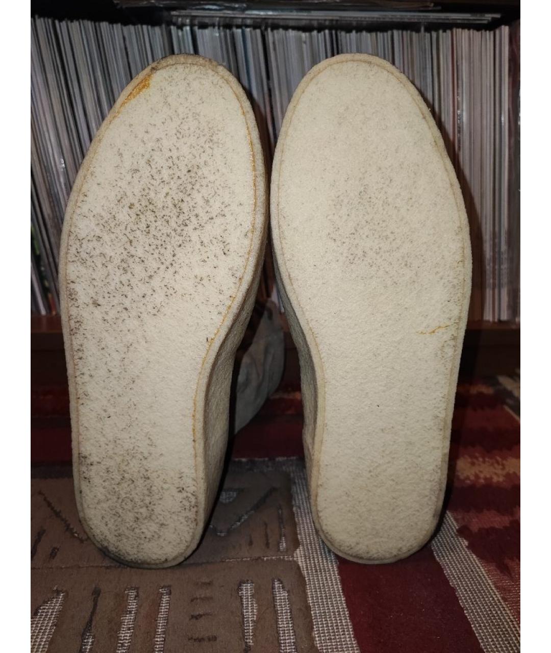 YEEZY Бежевые замшевые высокие ботинки, фото 5