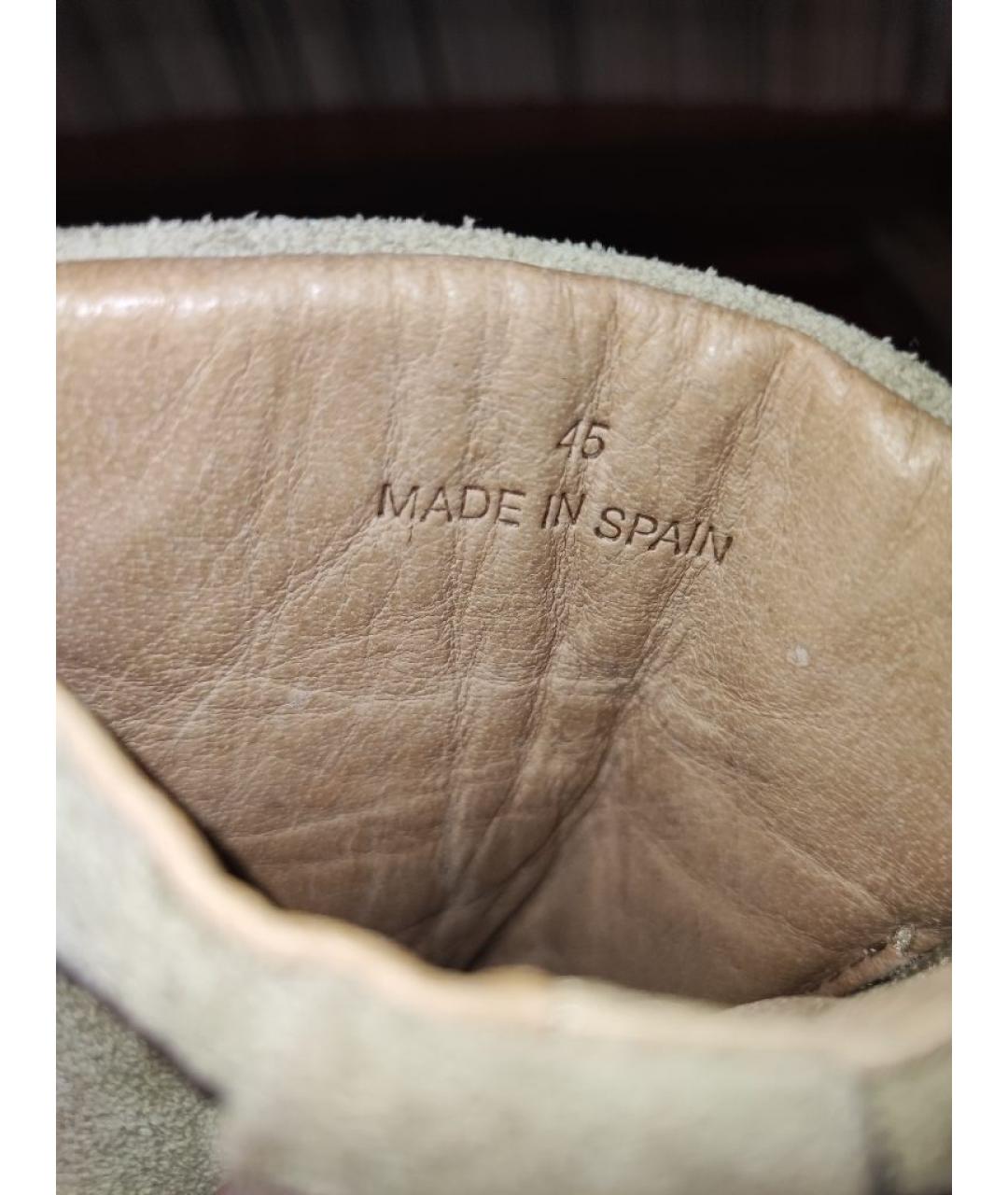 YEEZY Бежевые замшевые высокие ботинки, фото 7