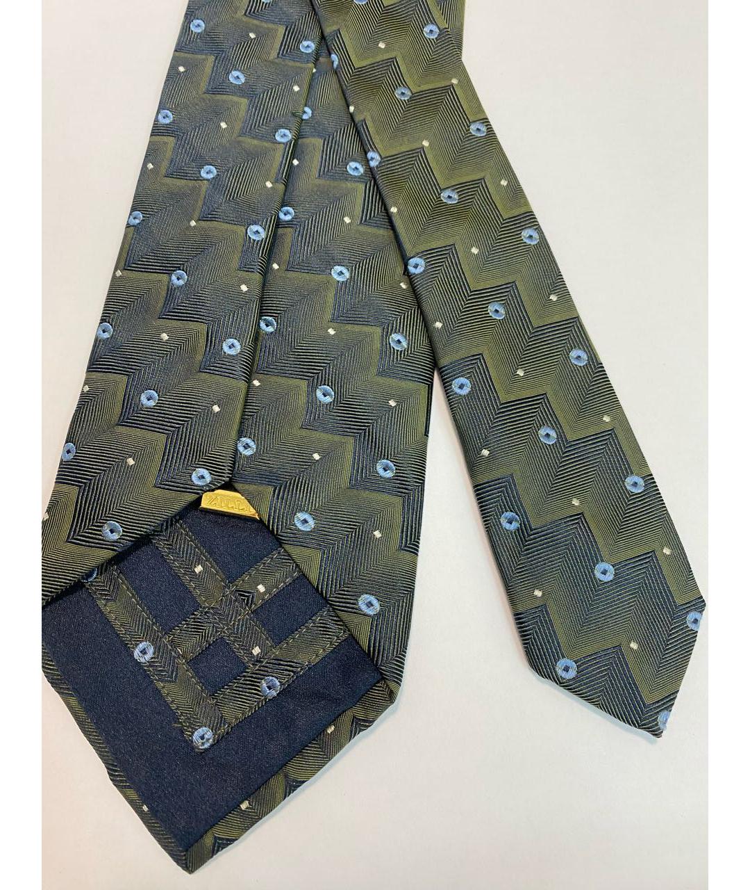 ZILLI Голубой тканевый галстук, фото 3