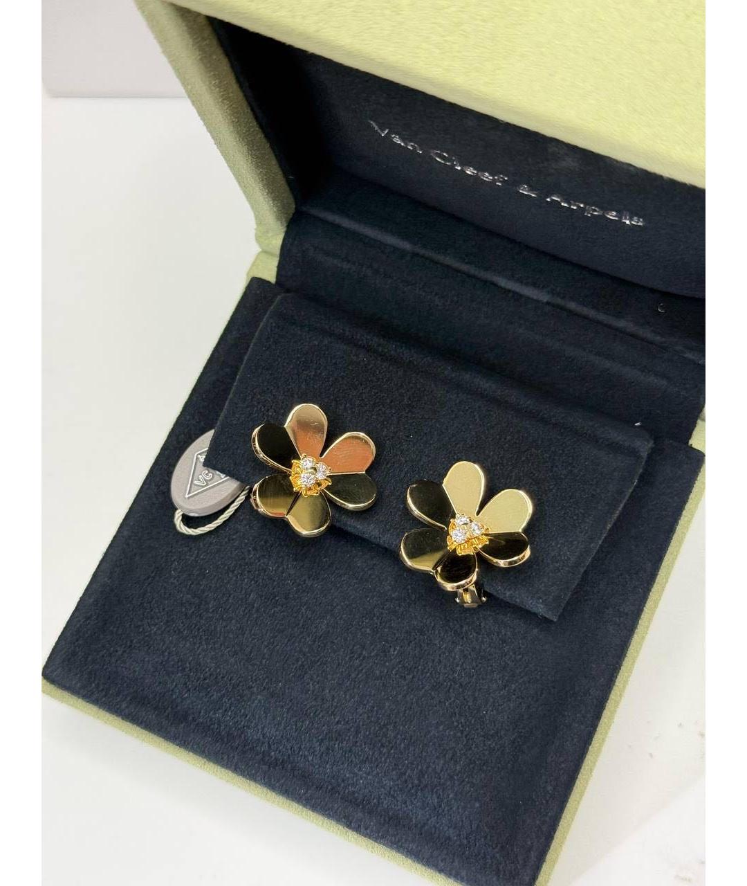 VAN CLEEF & ARPELS Золотые серьги из желтого золота, фото 2