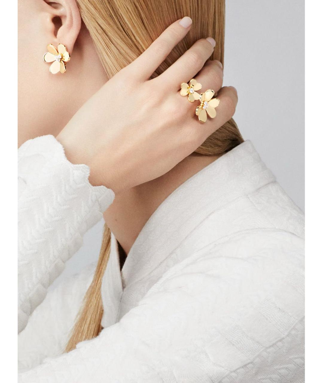 VAN CLEEF & ARPELS Золотые серьги из желтого золота, фото 4