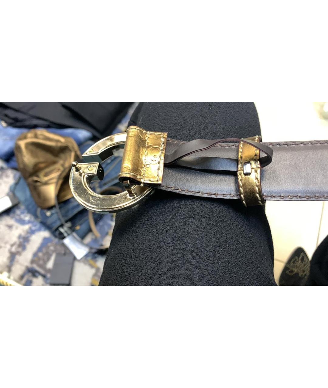 GUCCI Коричневый кожаный ремень, фото 2