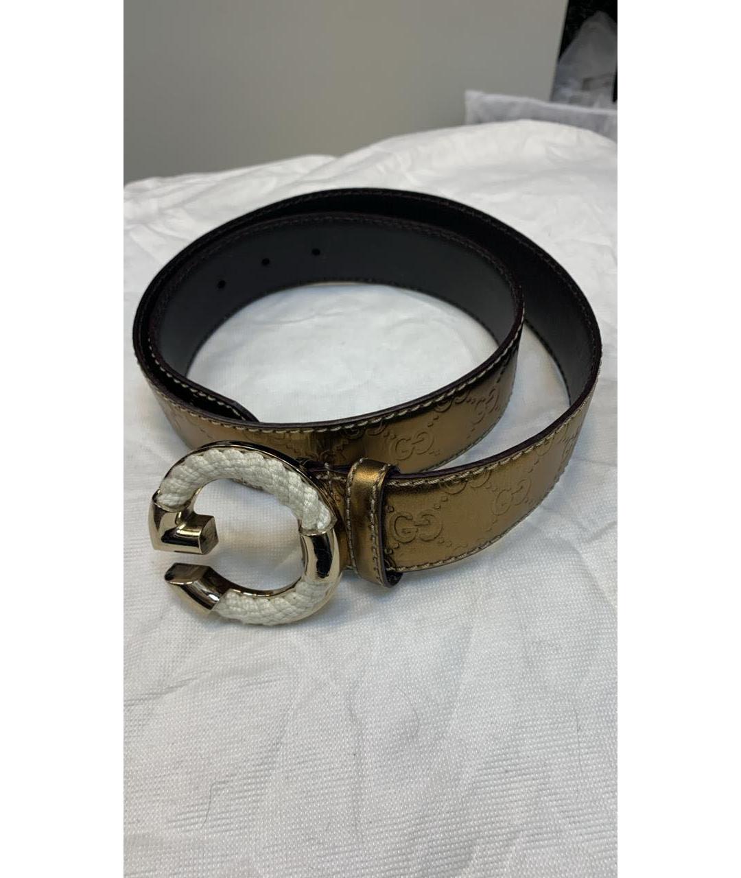 GUCCI Коричневый кожаный ремень, фото 6