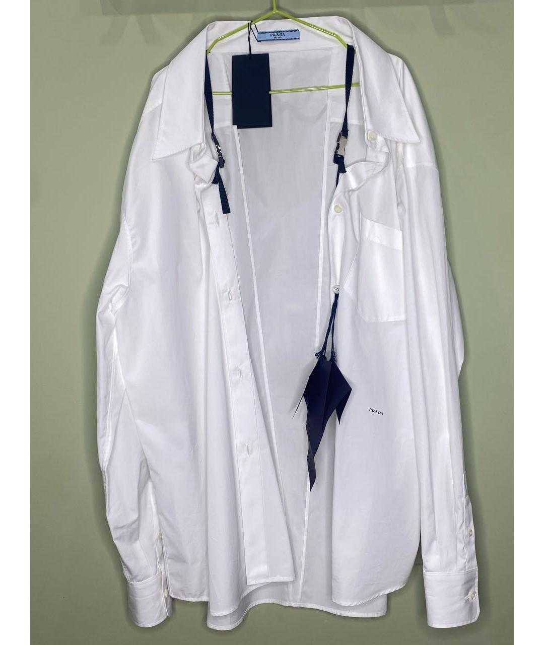 PRADA Белая хлопковая рубашка, фото 2