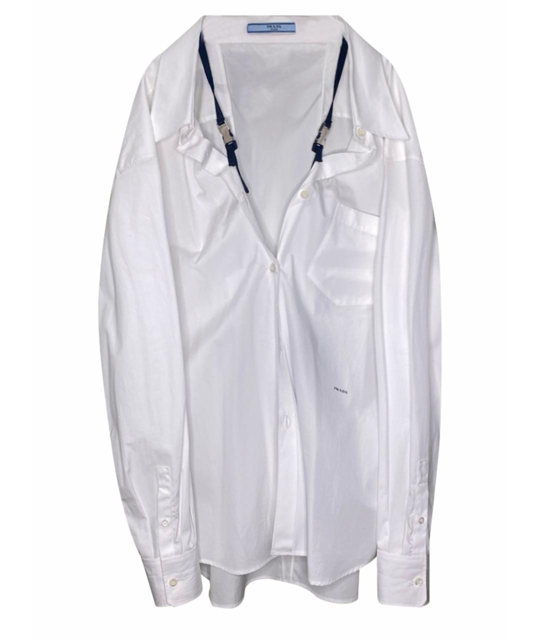 PRADA Белая хлопковая рубашка, фото 1