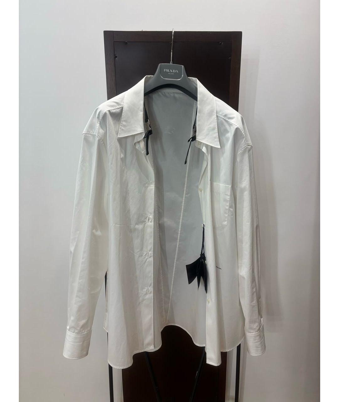 PRADA Белая хлопковая рубашка, фото 2