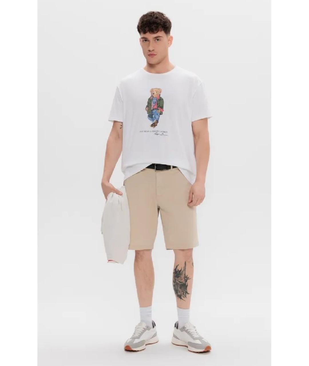 POLO RALPH LAUREN Белая хлопковая футболка, фото 5