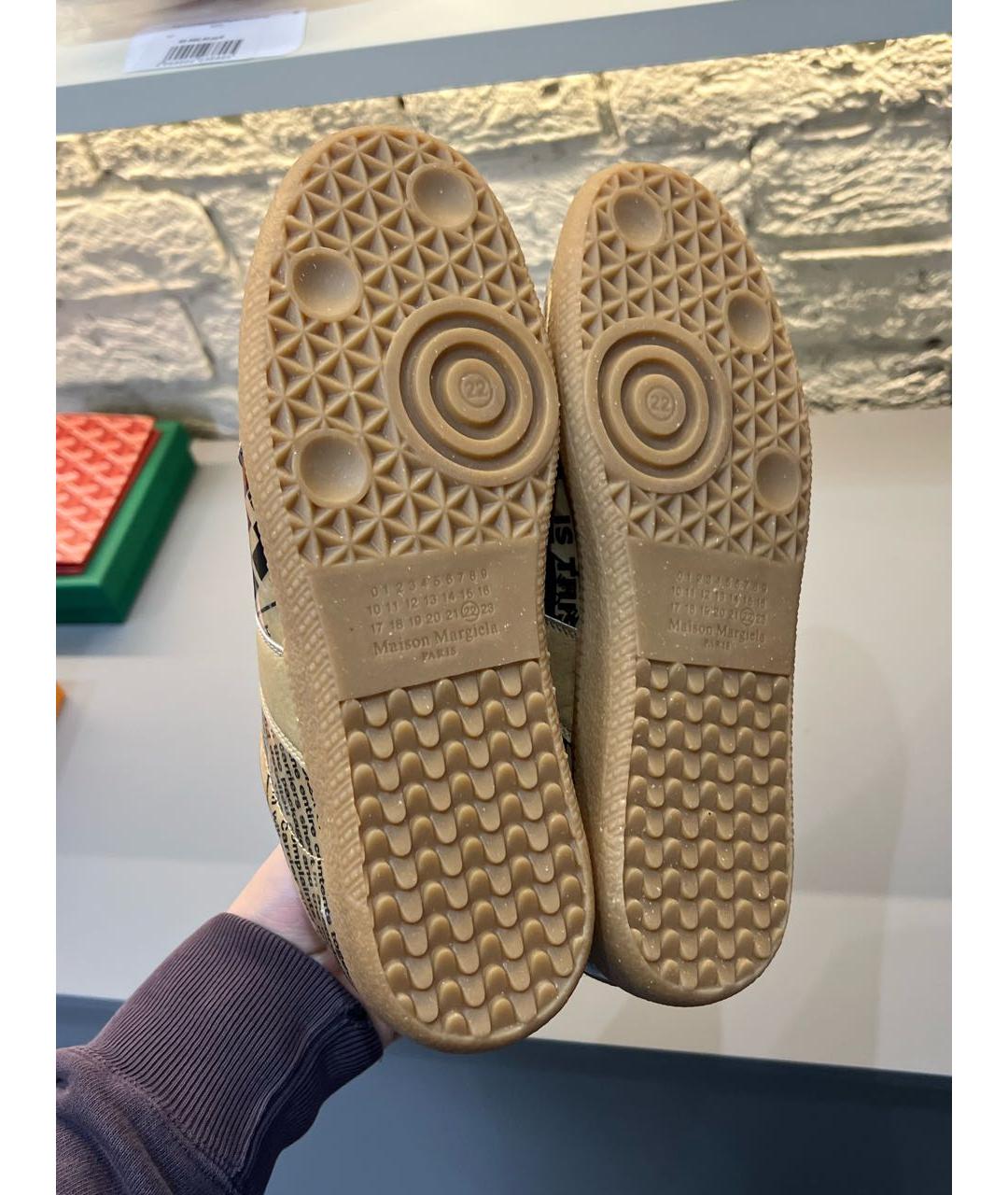 MAISON MARGIELA Горчичные кроссовки, фото 7