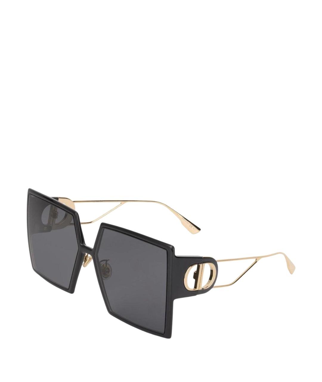 CHRISTIAN DIOR Черные пластиковые солнцезащитные очки, фото 1