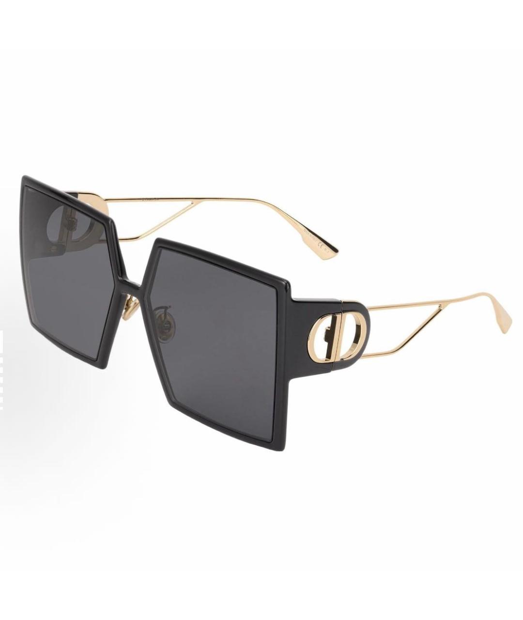 CHRISTIAN DIOR Черные пластиковые солнцезащитные очки, фото 5