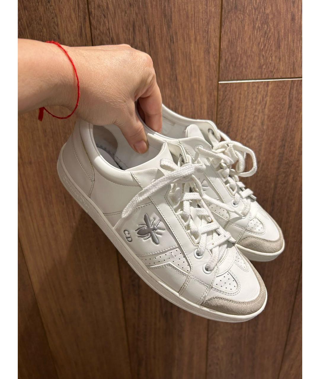 CHRISTIAN DIOR Белые кожаные кроссовки, фото 7