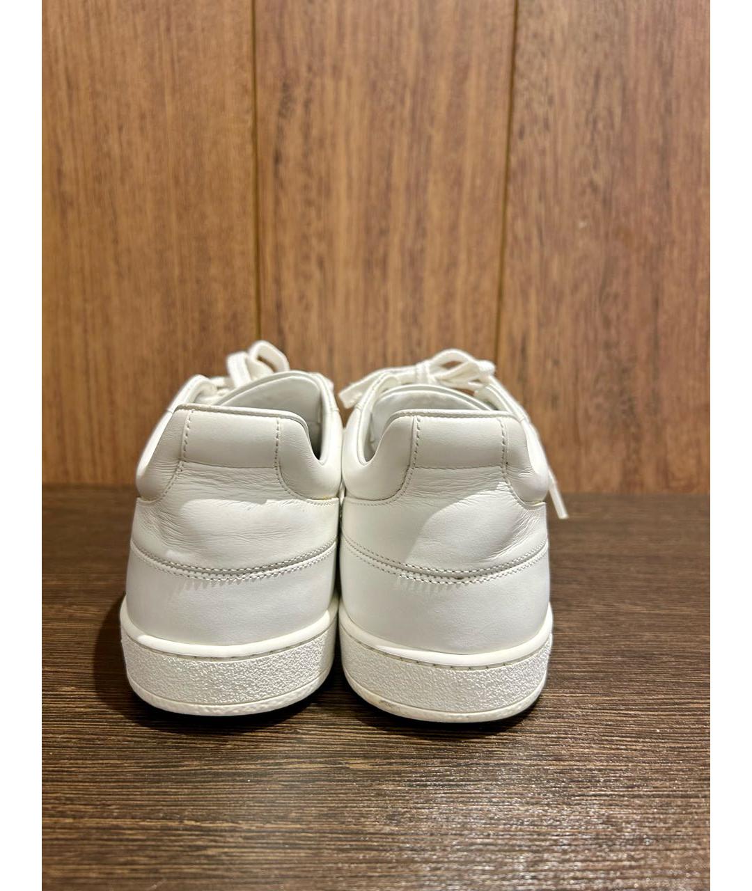 CHRISTIAN DIOR Белые кожаные кроссовки, фото 4