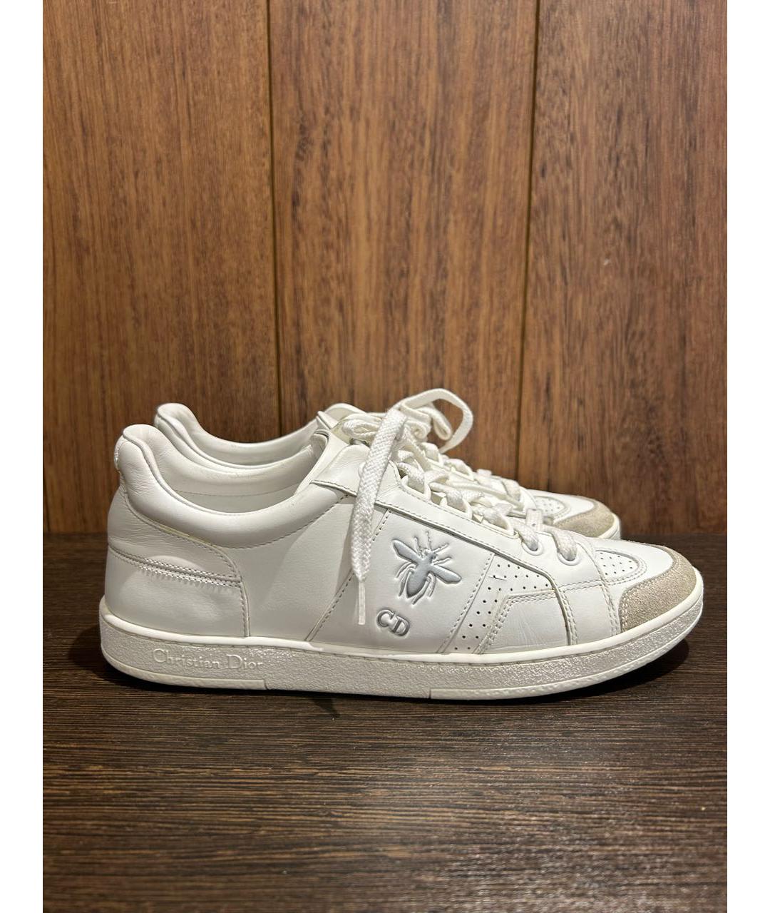 CHRISTIAN DIOR Белые кожаные кроссовки, фото 5