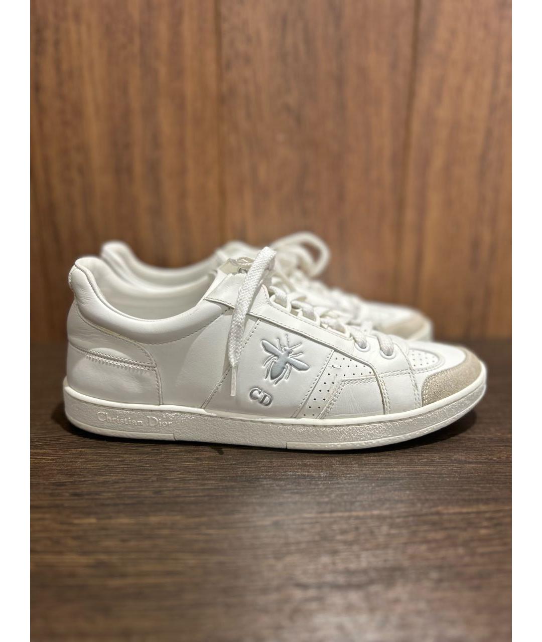 CHRISTIAN DIOR Белые кожаные кроссовки, фото 9