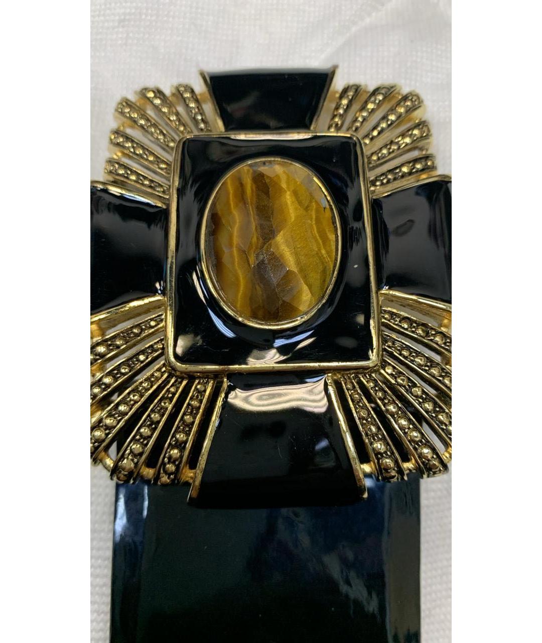 ROBERTO CAVALLI Черный кожаный ремень, фото 7