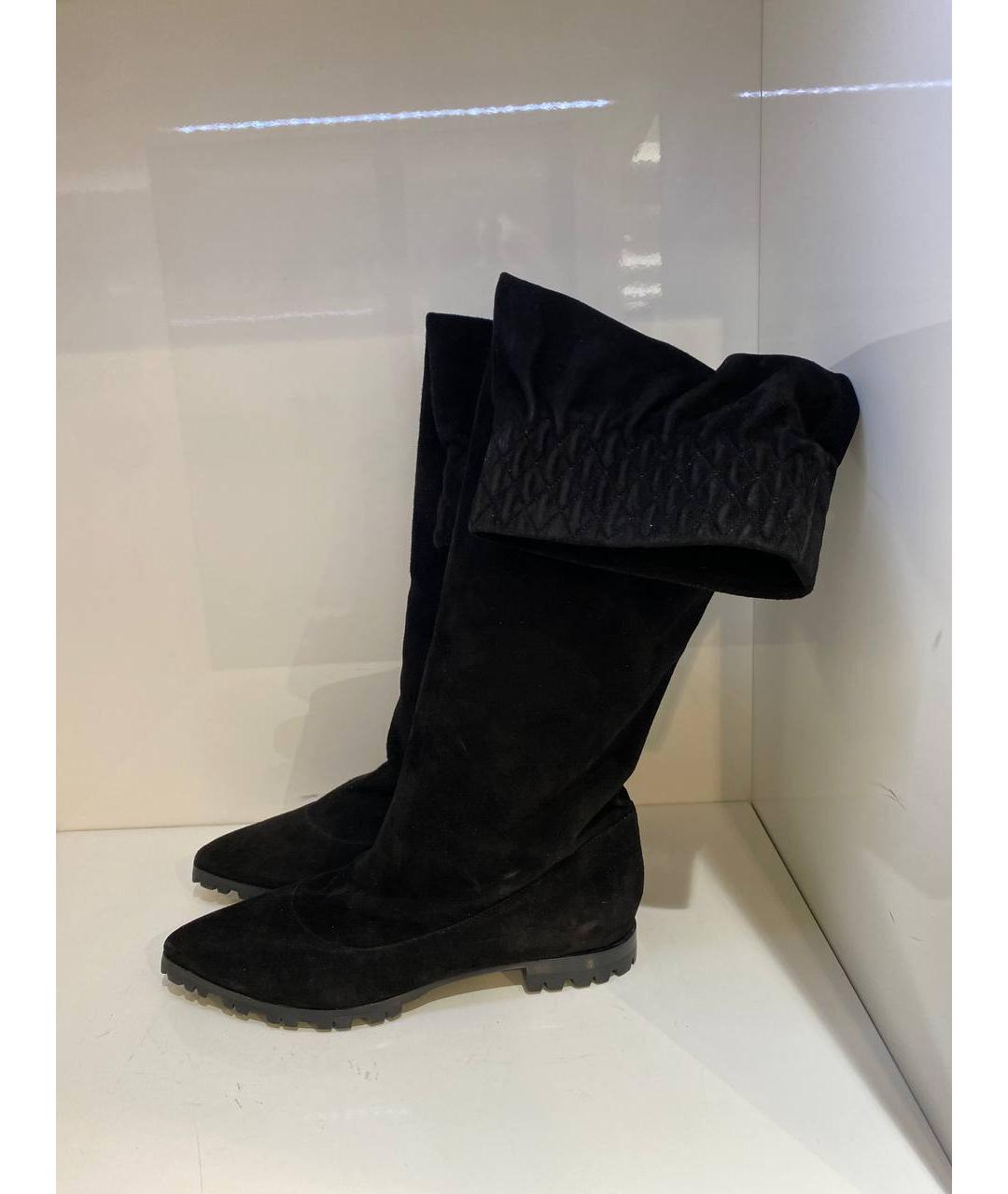 CASADEI Черные замшевые сапоги, фото 2
