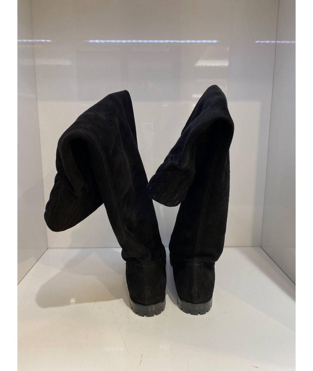 CASADEI Черные замшевые сапоги, фото 3