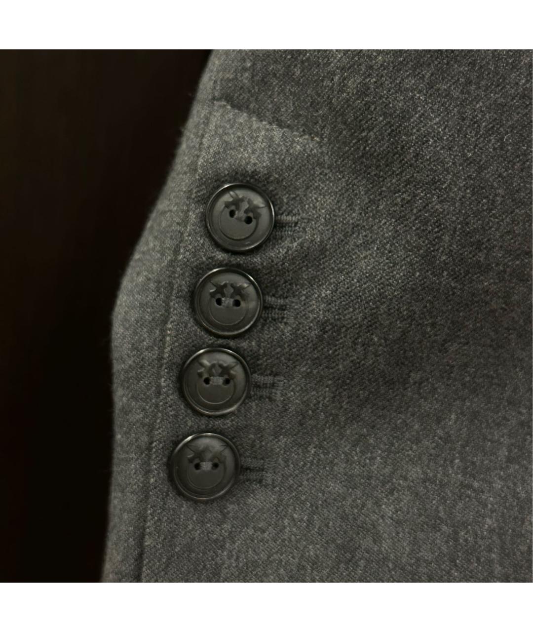 PINKO Серый шерстяной жакет/пиджак, фото 7
