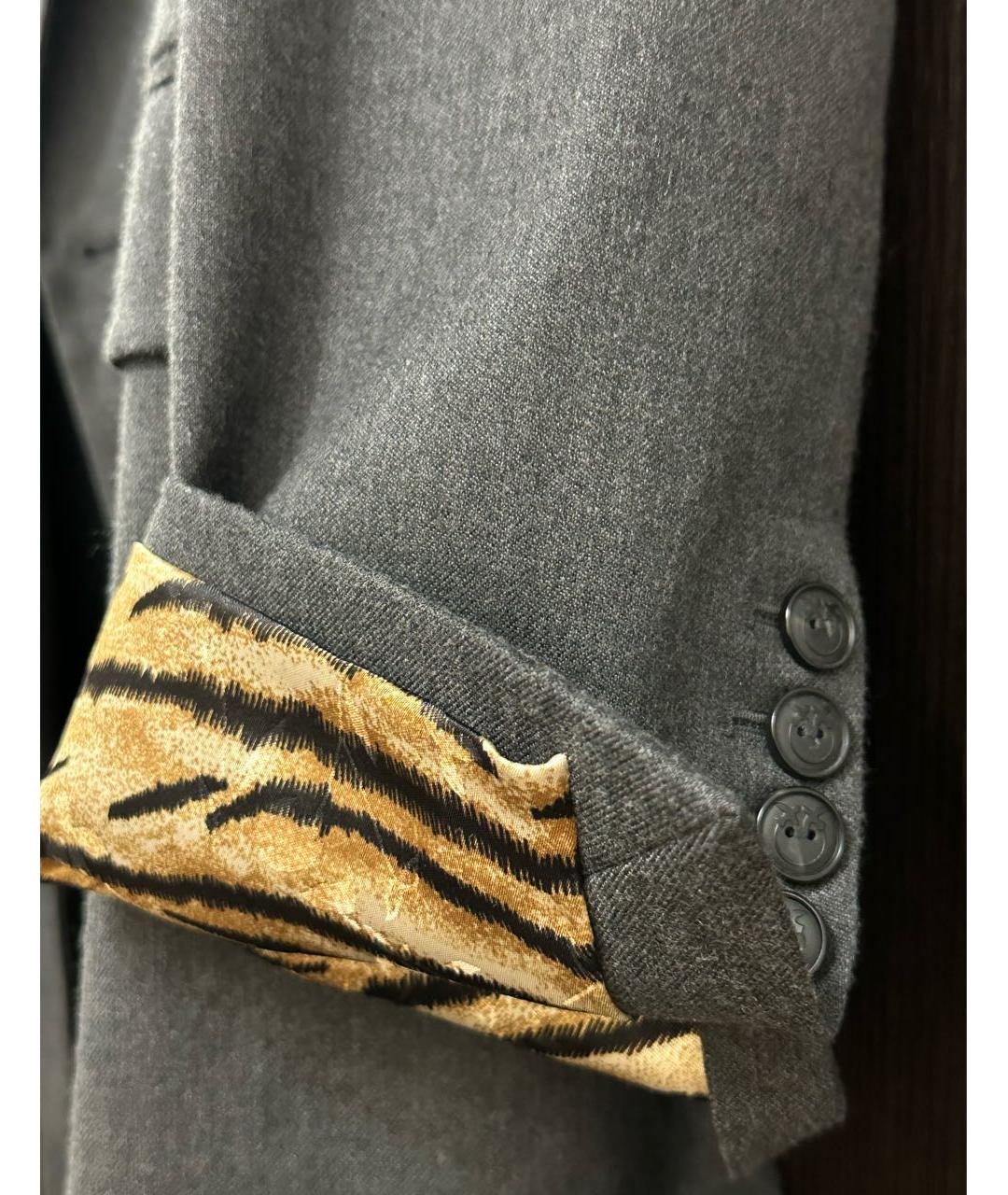 PINKO Серый шерстяной жакет/пиджак, фото 4