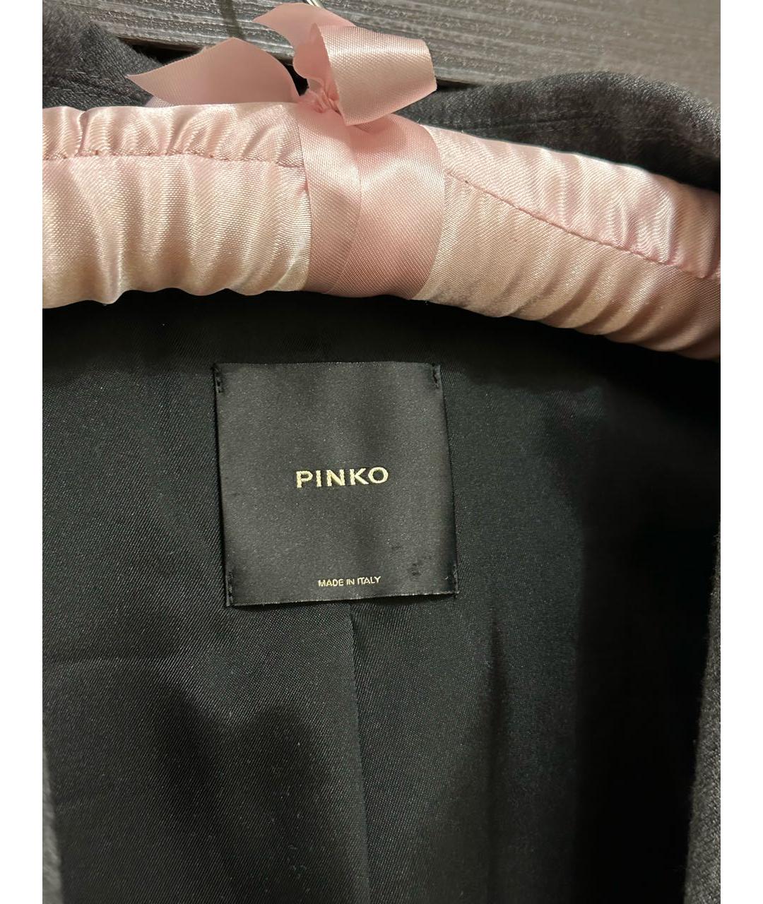 PINKO Серый шерстяной жакет/пиджак, фото 5