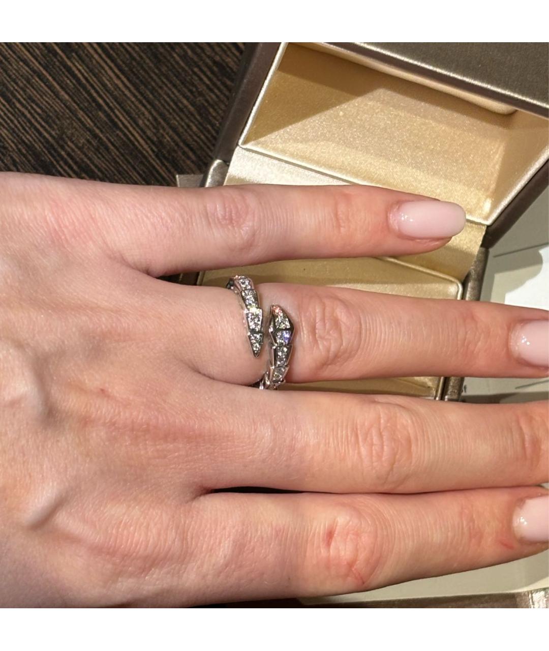 BVLGARI Серебряное кольцо из белого золота, фото 3