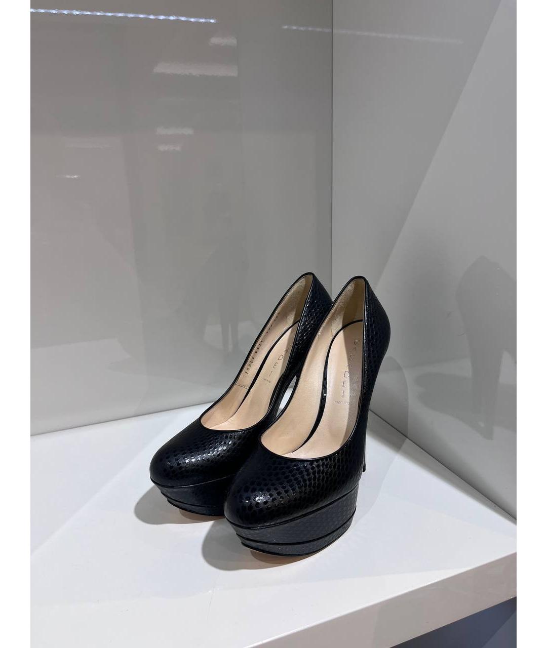 CASADEI Черные кожаные туфли, фото 2