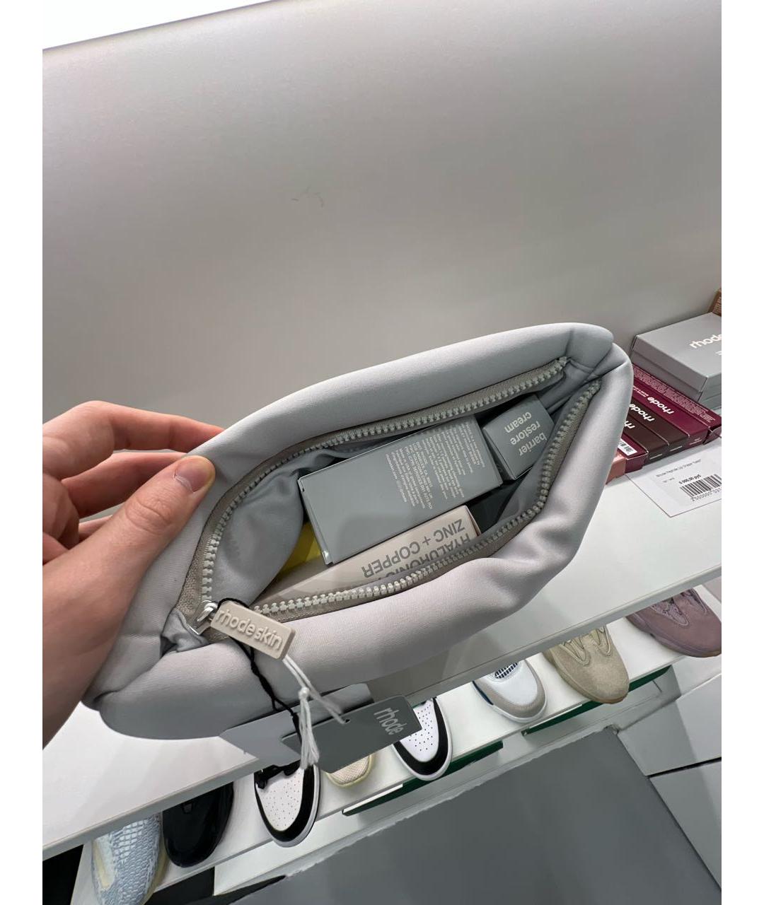 RHODE Серая косметичка, фото 4