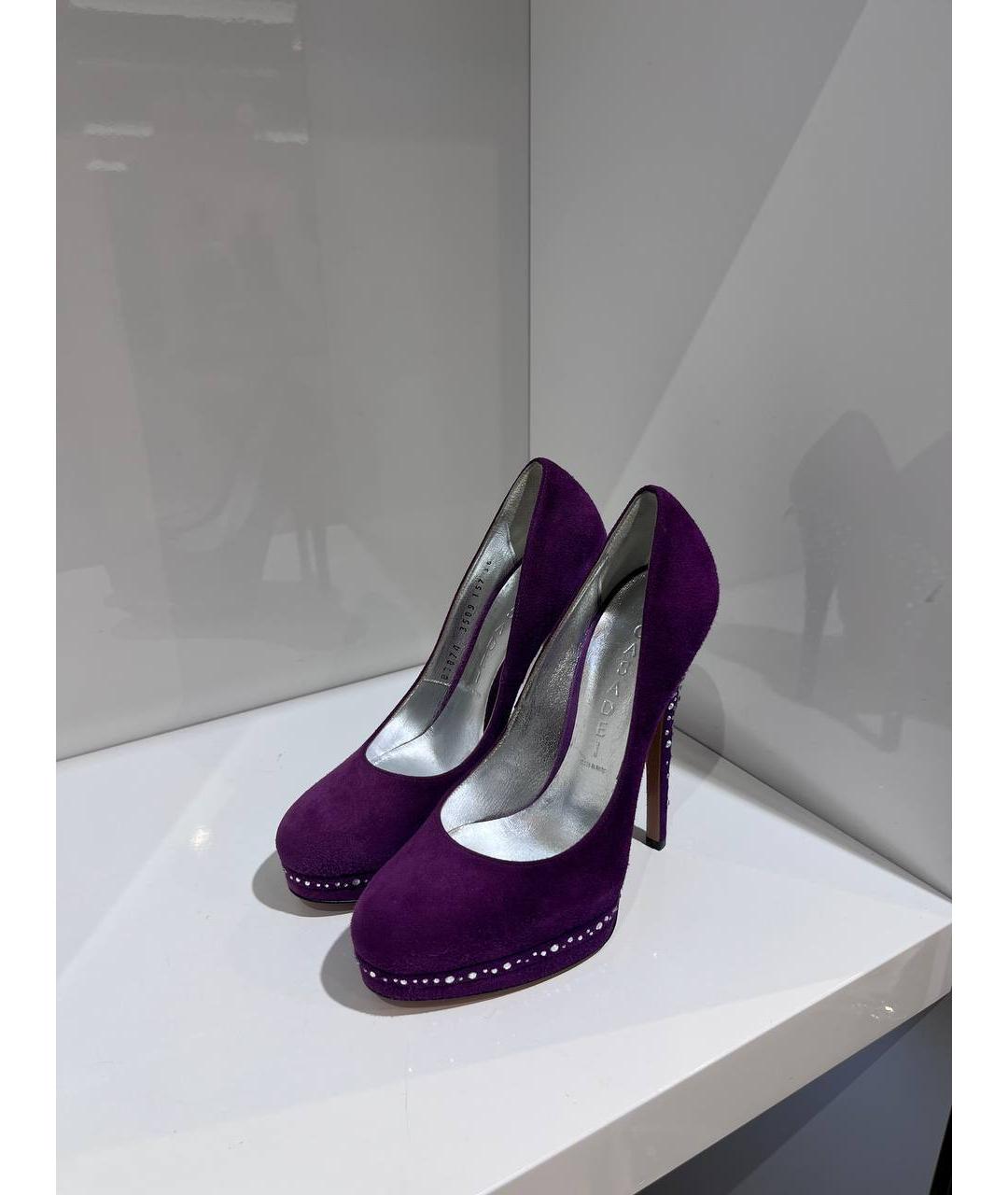 CASADEI Фиолетовые замшевые туфли, фото 2