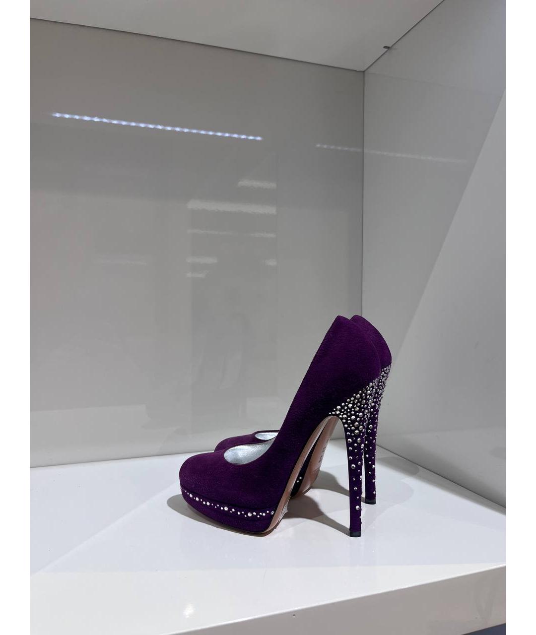 CASADEI Фиолетовые замшевые туфли, фото 3