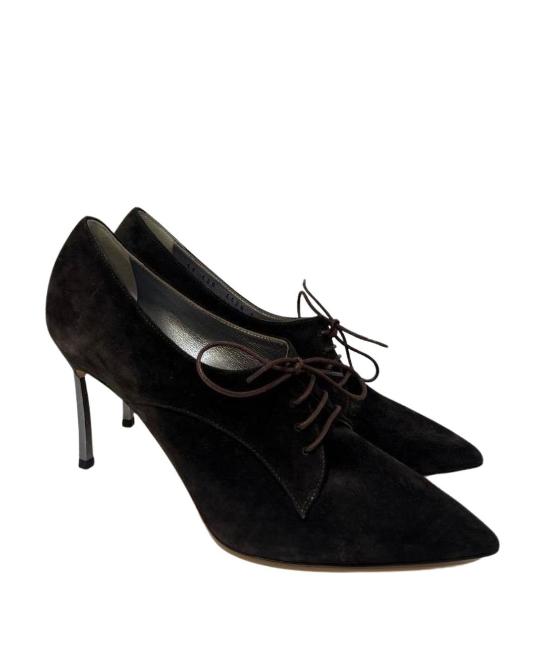 CASADEI Черные замшевые ботильоны, фото 1