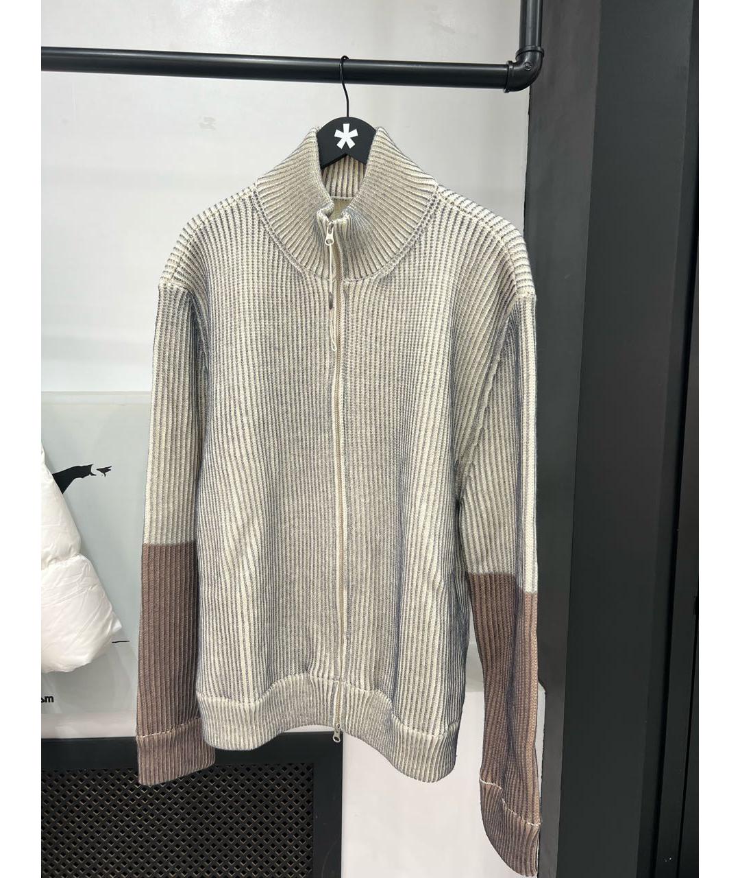 MAISON MARGIELA Бежевый хлопковый джемпер / свитер, фото 7