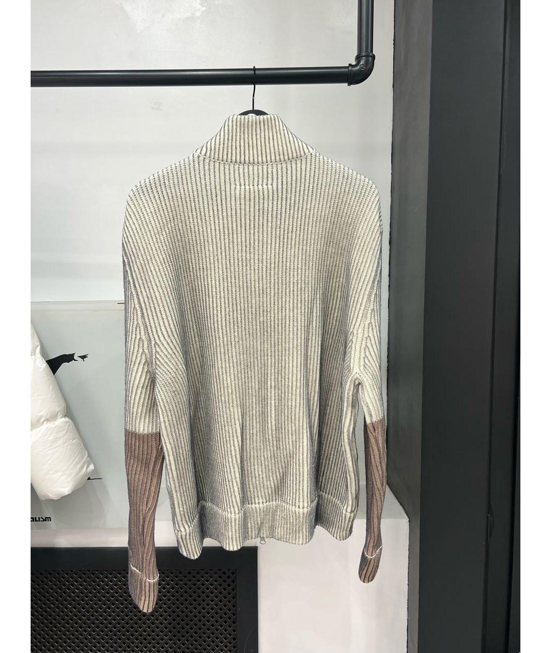 MAISON MARGIELA Бежевый хлопковый джемпер / свитер, фото 2