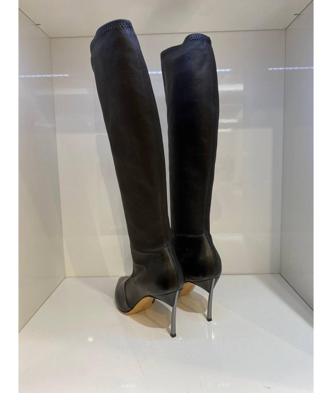 CASADEI Черные кожаные сапоги, фото 3