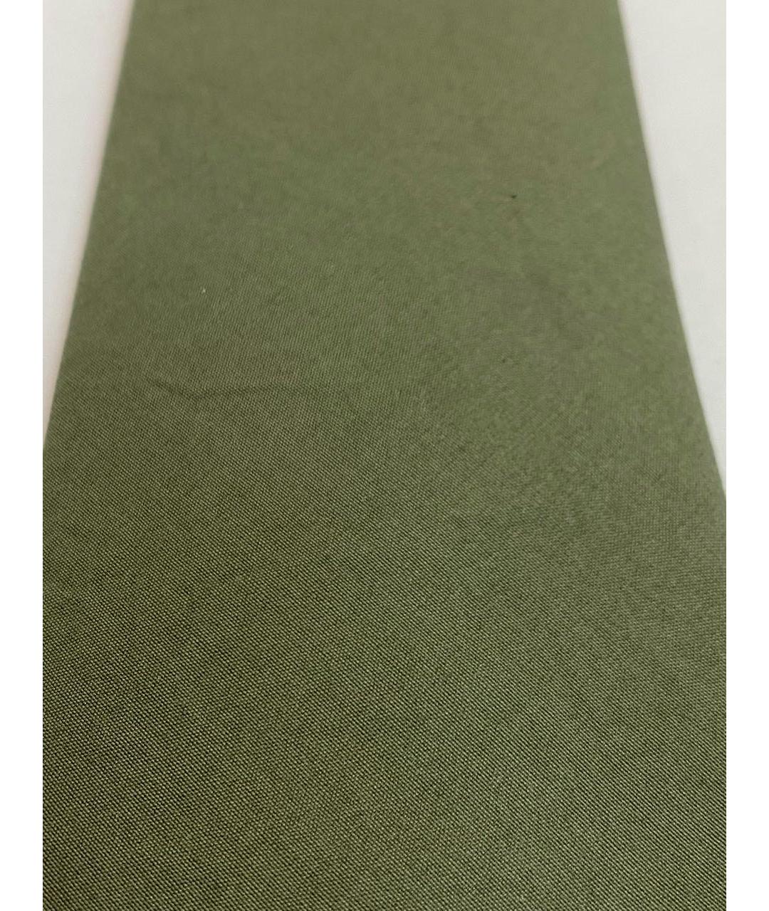 BOTTEGA VENETA Зеленый тканевый галстук, фото 4
