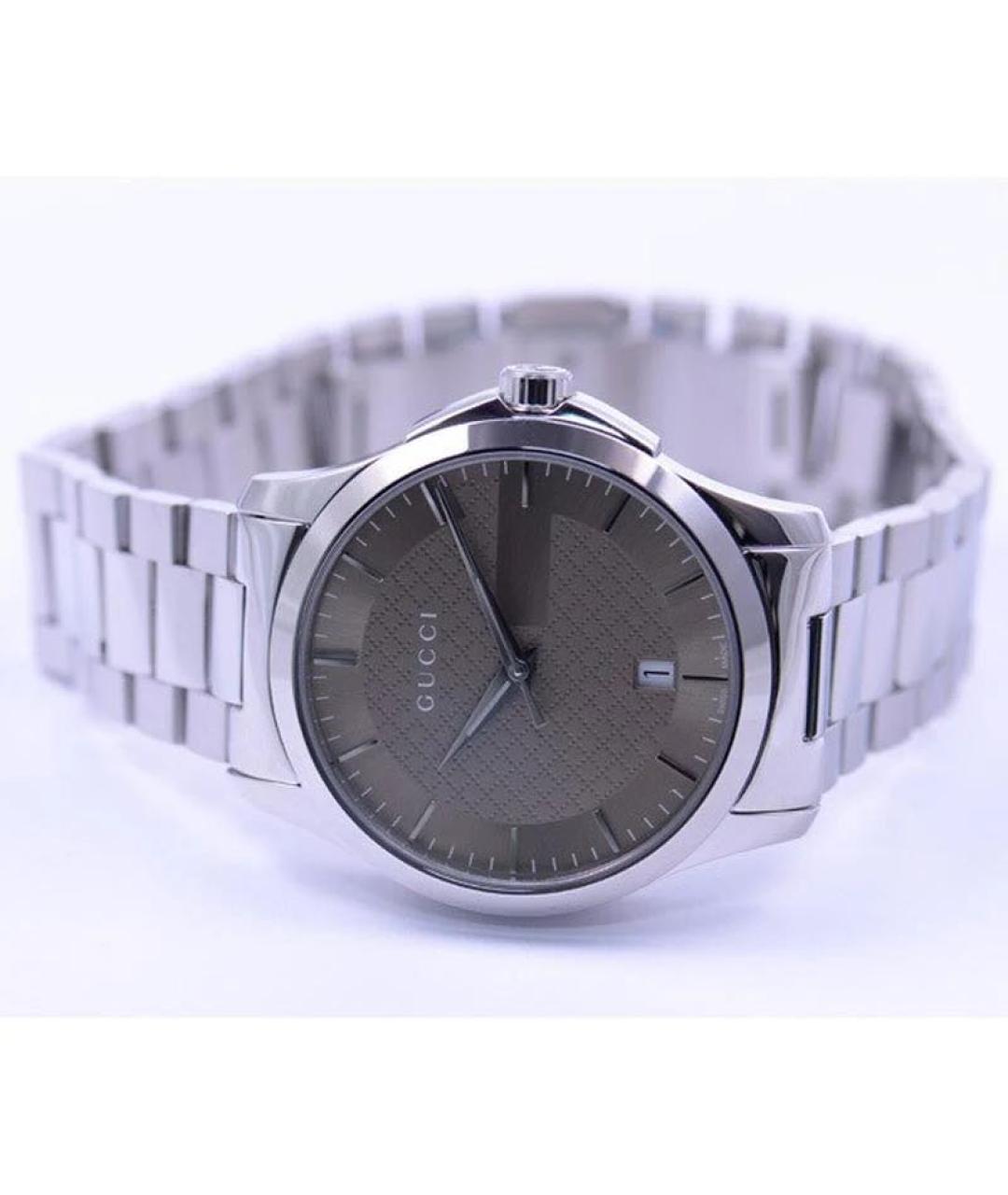 GUCCI Серебряные стальные часы, фото 2