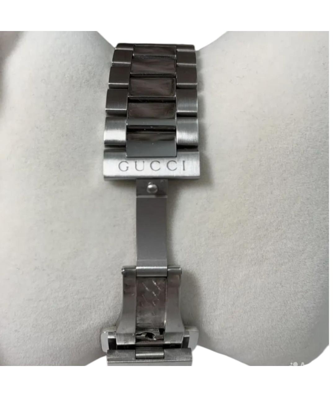 GUCCI Серебряные стальные часы, фото 4