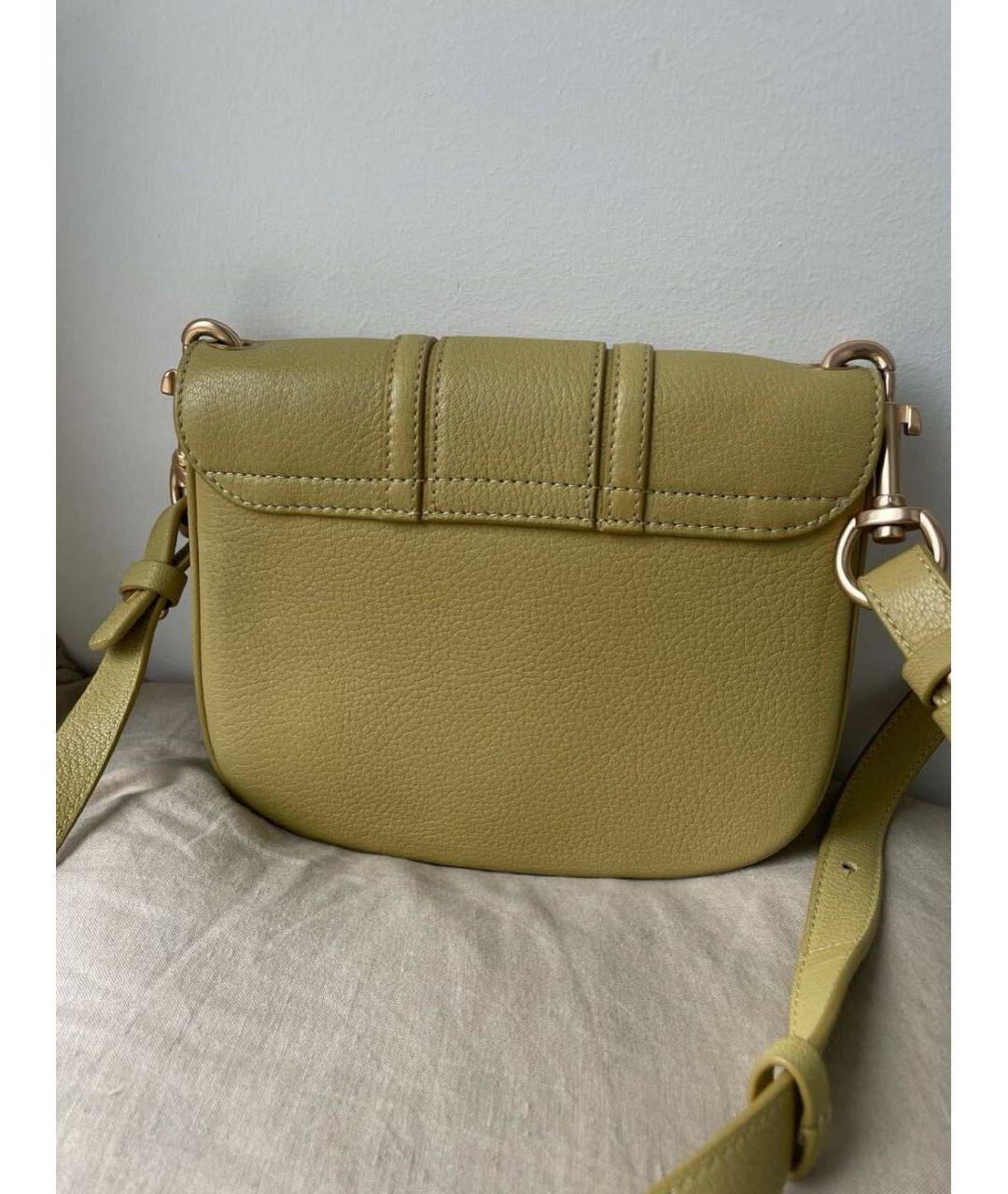 SEE BY CHLOE Зеленая кожаная сумка через плечо, фото 3