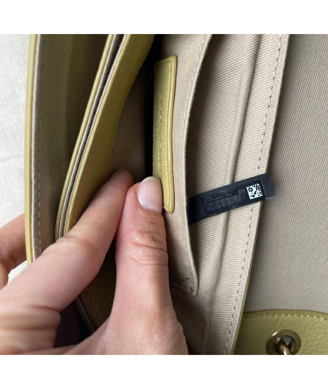 SEE BY CHLOE Зеленая кожаная сумка через плечо, фото 4